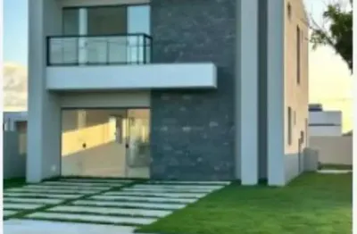 Casa em condomínio fechado com 4 quartos à venda na avenida vinte e oito de setembro, condomínio terras alphaville, centro, camaçari, 275 m2 por r$ 960.000