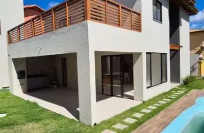 Casa em condomínio fechado com 5 quartos à venda na rua marta maria de jesus, miragem, buraquinho, lauro de freitas, 300 m2 por r$ 990.000