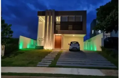 Casa em condomínio fechado com 5 quartos à venda na rua sauípe, alphaville litoral norte, alphaville (abrantes), camaçari, 392 m2 por r$ 1.760.000