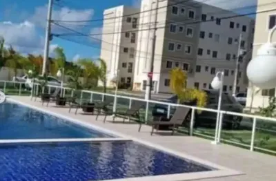 Apartamento com 2 quartos à venda na rua sucupió, solar da costa, condomínio costa do descobrimento, catu de abrantes, camaçari, 43 m2 por r$ 140.000