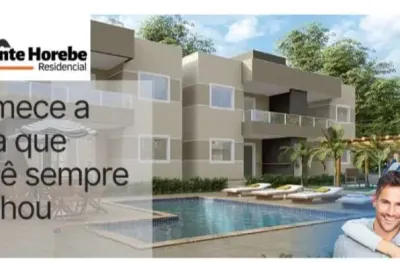 Apartamento com 2 quartos à venda na 1ª travessa jardim flamboyants, monte horebe residencial, vilas de abrantes, camaçari, 72 m2 por r$ 380.000