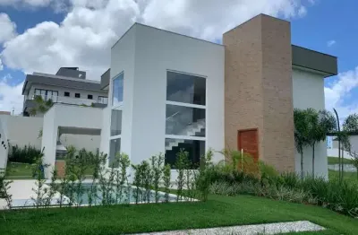 Casa em condomínio fechado com 4 quartos à venda na rua caraíva, alphaville litoral norte, alphaville (abrantes), camaçari, 525 m2 por r$ 1.600.000