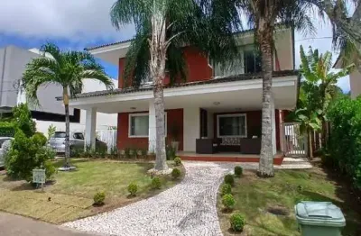 Casa em condomínio fechado com 4 quartos à venda na rua caraíva, alphaville (abrantes), camaçari, 450 m2 por r$ 1.890.000