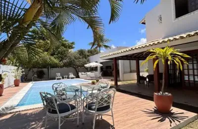 Casa em condomínio fechado com 4 quartos à venda na rua praia de tubarão, vilas do atlantico, lauro de freitas, 580 m2 por r$ 2.100.000