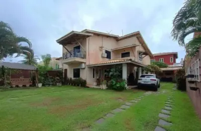 Casa em condomínio fechado com 4 quartos à venda na rua joão marques oliveira, s/n, condomínio vilas do joanes, buraquinho, lauro de freitas, 400 m2 por r$ 1.200.000