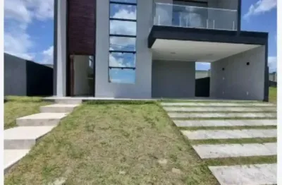 Casa em condomínio fechado com 4 quartos à venda na estrada da cascalheira, s/n, condomínio terras alphaville, limoeiro, camaçari, 204 m2 por r$ 990.000
