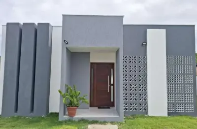 Casa em condomínio fechado com 3 quartos à venda na condomínio águas do sauipe, porto de sauipe, entre rios, 608 m2 por r$ 490.000