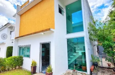 Casa em condomínio fechado com 4 quartos à venda na avenida luiz tarquínio pontes, pitangueiras, lauro de freitas, 217 m2 por r$ 670.000