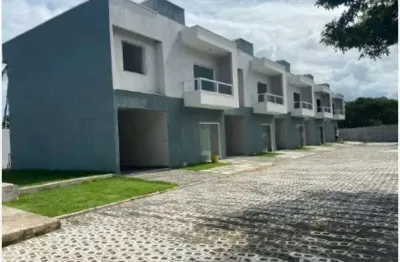 Casa em condomínio fechado com 3 quartos à venda na rua do bosque, abrantes, boa união, camaçari, 120 m2 por r$ 465.000