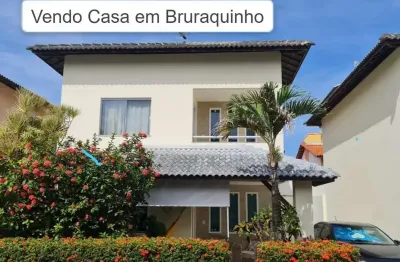 Casa em condomínio fechado com 3 quartos à venda na rua joão marques oliveira, buraquinho, lauro de freitas, 220 m2 por r$ 850.000