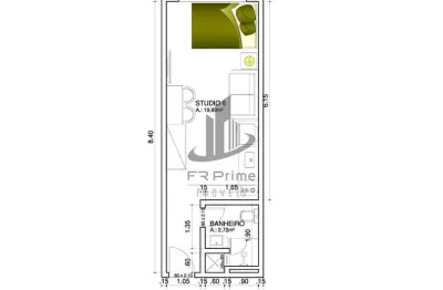 Excelente Apartamento STUDIO com 1 quarto à venda, 25 m² por R$ 185.000 - Aterrado - Volta Redonda/RJ