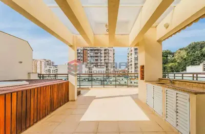 Impecável e charmosa cobertura, em prédio de luxo com 3 vagas de garagem.cobertura - duplex / residencial / laranjeiras
