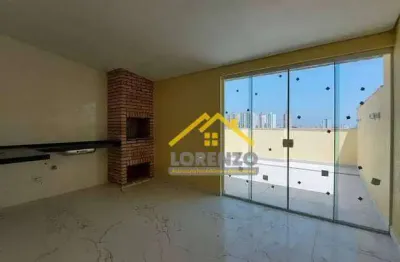 Cobertura com 2 dormitórios à venda, 94 m² por r$ 470.000,00 - vila curuçá - santo andré/sp