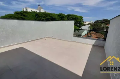 Cobertura com 02 dormitórios à venda, 120 m² - vila pires - santo andré/sp