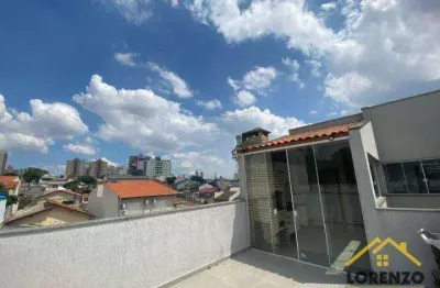 Cobertura à venda, 90 m² por r$ 460.000,00 - vila bastos - santo andré/sp