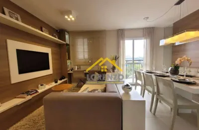 Apartamento com 3 dormitórios à venda, 57 m² por r$ 458.300,00 - vila valparaíso - santo andré/sp