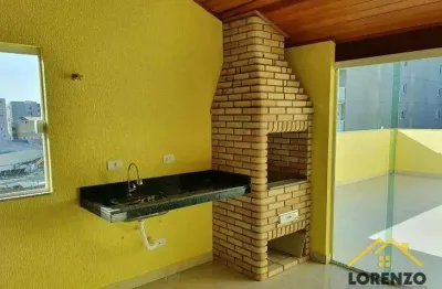 Cobertura com 2 dormitórios à venda, 94 m² por r$ 480.000,00 - vila camilópolis - santo andré/sp