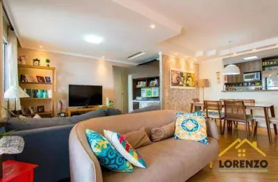 Apartamento com 3 dormitórios à venda, 115 m² por r$ 990.000 - vila valparaíso - santo andré/sp