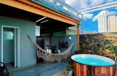 Cobertura à venda, 106 m² por r$ 648.000,00 - vila scarpelli - santo andré/sp