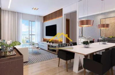 Apartamento com 2 dormitórios à venda, 65 m² por r$ 665.827,39 - campestre - santo andré/sp