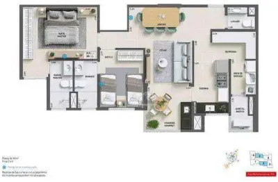 Apartamento com 2 dormitórios à venda, 77 m² por r$ 845.000,00 - vila léa - santo andré/sp