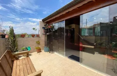 Cobertura com 2 dormitórios à venda, 104 m² por r$ 425.000,00 - vila pires - santo andré/sp