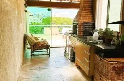 Cobertura com 2 dormitórios à venda, 80 m² por r$ 385.000 - vila linda - santo andré/sp
