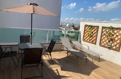 Cobertura com 2 dormitórios à venda, 100 m² por r$ 630.000 - campestre - santo andré/sp