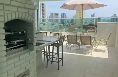 Cobertura de 166m² no parque das nações – santo andré | torre única, 3 dormitórios mobiliados, suíte e área gourmet completa