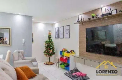 Apartamento com 3 dormitórios à venda, 80 m² por r$ 485.000,00 - vila marina - santo andré/sp