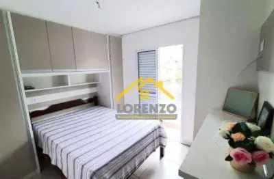 Apartamento com 02 dormitórios à venda, 59 m²  - vila pires - santo andré/sp