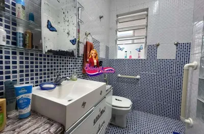 Casa sobreposta para venda em santos, marapé, 3 dormitórios, 2 banheiros, 1 vaga