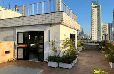 Cobertura triplex na ponta da praia  vista livre | silvia simone imóveis