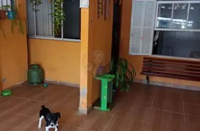 Casa sobreposta para venda em santos, castelo, 2 dormitórios, 1 banheiro, 1 vaga