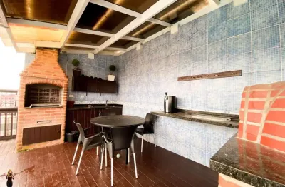 Cobertura dúplex mobiliada na aparecida  santos | silvia simone imóveis