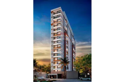 Vende estúdio, rua das palmeiras, 311, 29,47m², apto 605, 1 suíte, sala, varanda, cozinha integradas, r$300.594