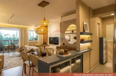 Lançamento! apartamento novo de 69,10 metros com 2 dormitórios sendo 1 suíte e 2 vagas cobertas na vila andrade.