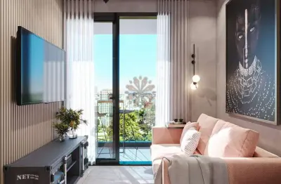 Kitnet / stúdio à venda na rua itatiaia, 200, portão, curitiba, 25 m2 por r$ 299.000