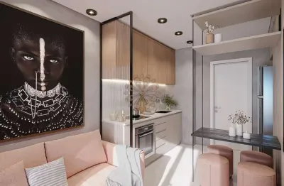 Kitnet / stúdio à venda na rua itatiaia, 200, portão, curitiba, 25 m2 por r$ 299.000