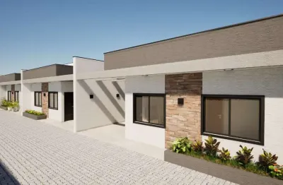 Casa em condomínio fechado com 2 quartos à venda na rua pedra branca deararaquara, balneário eliane, guaratuba, 60 m2 por r$ 280.000