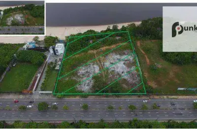 Terreno à venda, 10000 m² por r$ 30.000.000,00 - ponta negra - manaus/am