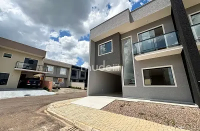 Sobrado novo no condomínio galileia em são josé dos pinhais-pr