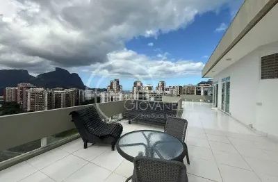 Cobertura de luxo na barra da tijuca: 5 quartos, 2 suítes, 4 banheiros, 3 vagas, 1.250m² - rio de janeiro-rj