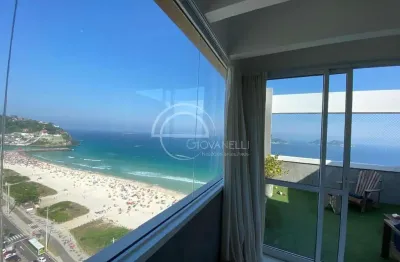Cobertura duplex  á venda frontal mar  barra da tijuca /  jardim oceânico- 2 suítes - vista magnífica !!