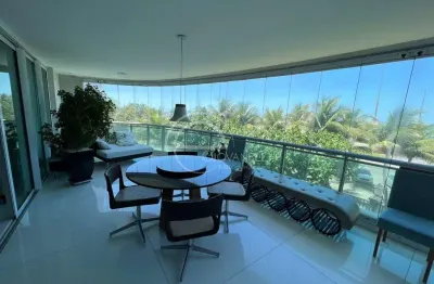 Apartamento de luxo na barra da tijuca: 4 quartos, 4 suítes, 5 banheiros, 4 vagas de garagem, 400m² de área. venda ou locação no rio de janeiro-rj.