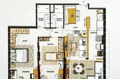 Apartamento de 2 quartoa à venda - recreio dos bandeirantes - wide residences