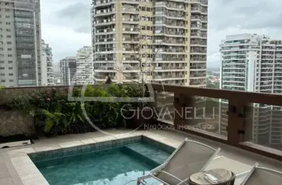 Apartamento duplex de 4 quartos para locação - barra da tijuca - barramares