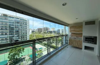 Apartamento de Luxo à Venda ou Locação na Barra da Tijuca, Rio de Janeiro-RJ: 4 Quartos, 4 Suítes, 5 Banheiros, 2 Vagas, 209m²