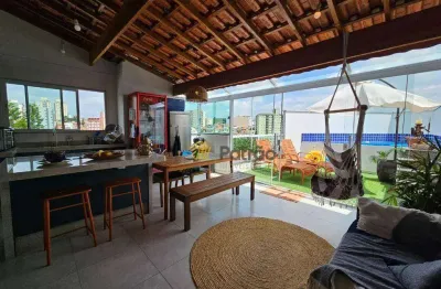 Cobertura duplex no campestre com 2 dormitórios à venda, 117 m² por r$ 900.000 - prédio com elevador