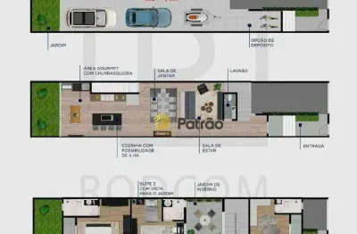 Sobrado à venda, 279 m² por r$ 1.380.000,00 - santa maria - são caetano do sul/sp